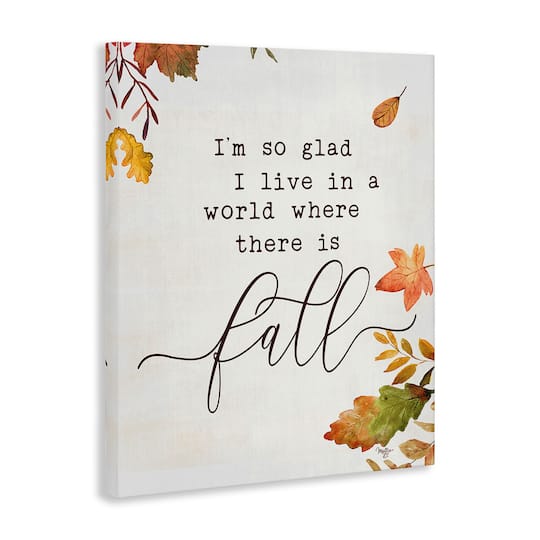 Stupell Industries A World With Fall Canvas Wall Art